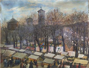 Market at the Basilica of Sant'Ambrogio in Milan - Antonio Lago