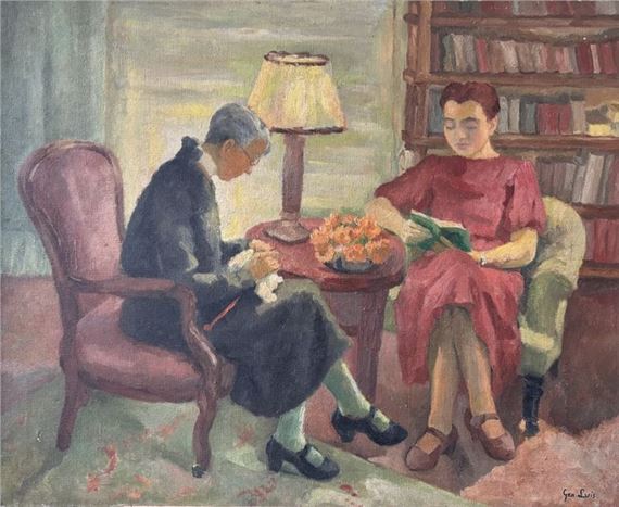 La lecture, mère et soeur de l'artiste