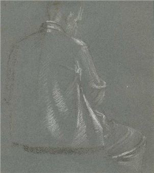 A man seen from the back - Augusto Giacometti