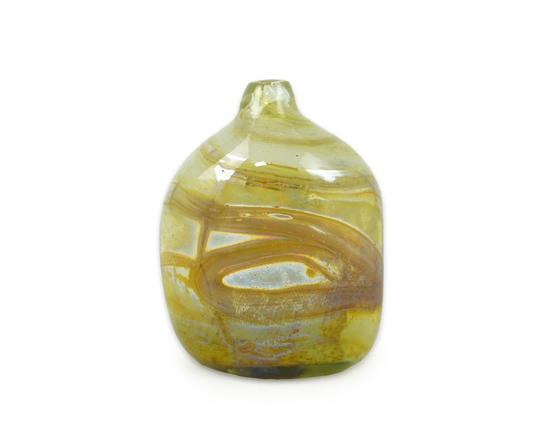 Artwork by Samuel J. Herman, A freeform studio glass bottle vase, Made of Glass