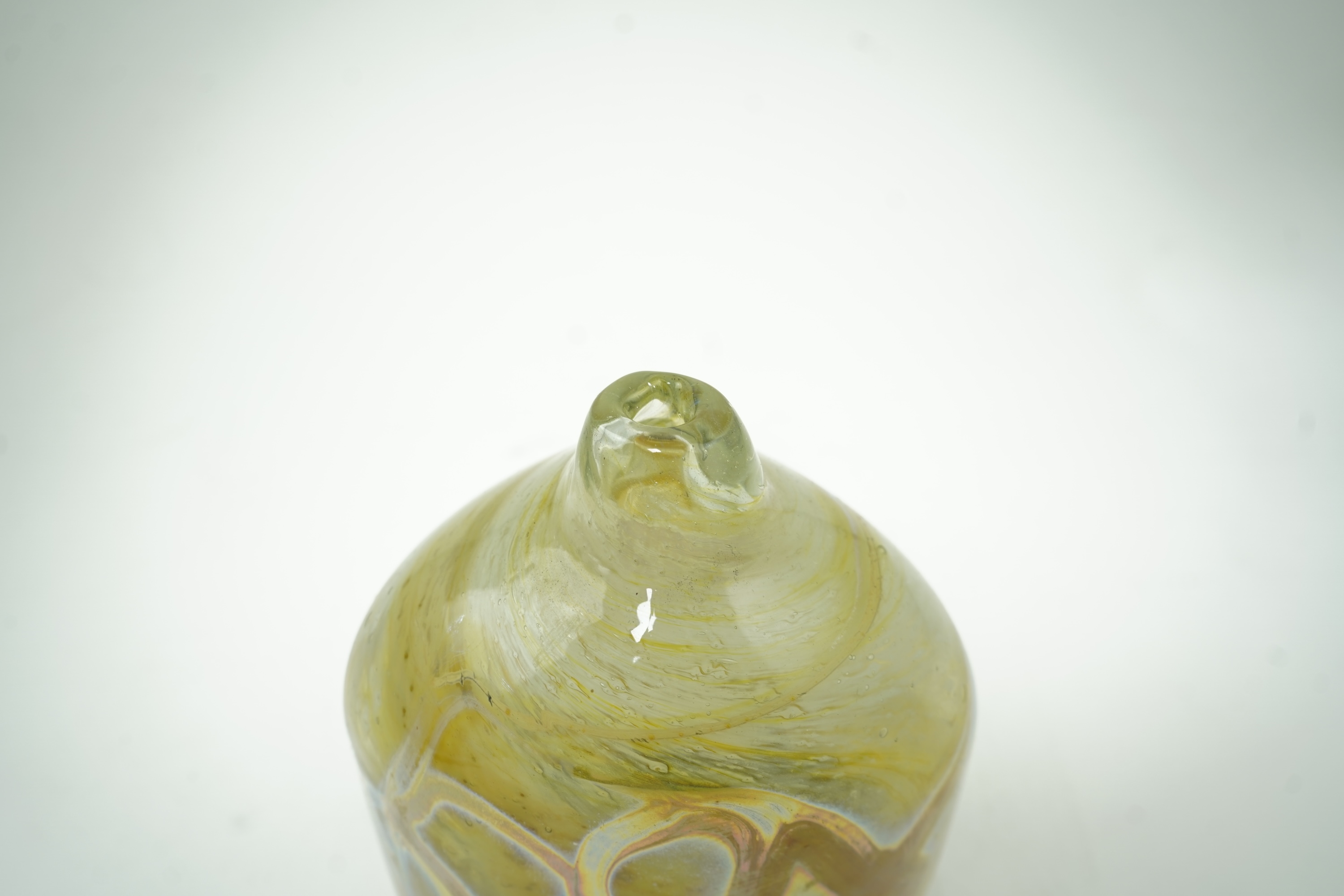 Artwork by Samuel J. Herman, A freeform studio glass bottle vase, Made of Glass