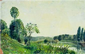 Forest River Landscape - John Worthington Mansfield