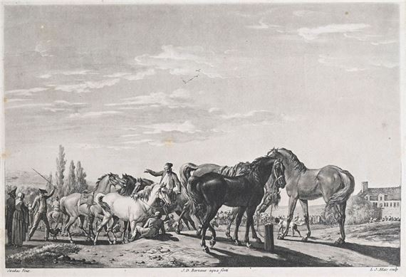 Horse market - Jean Duplessis-Bertaux