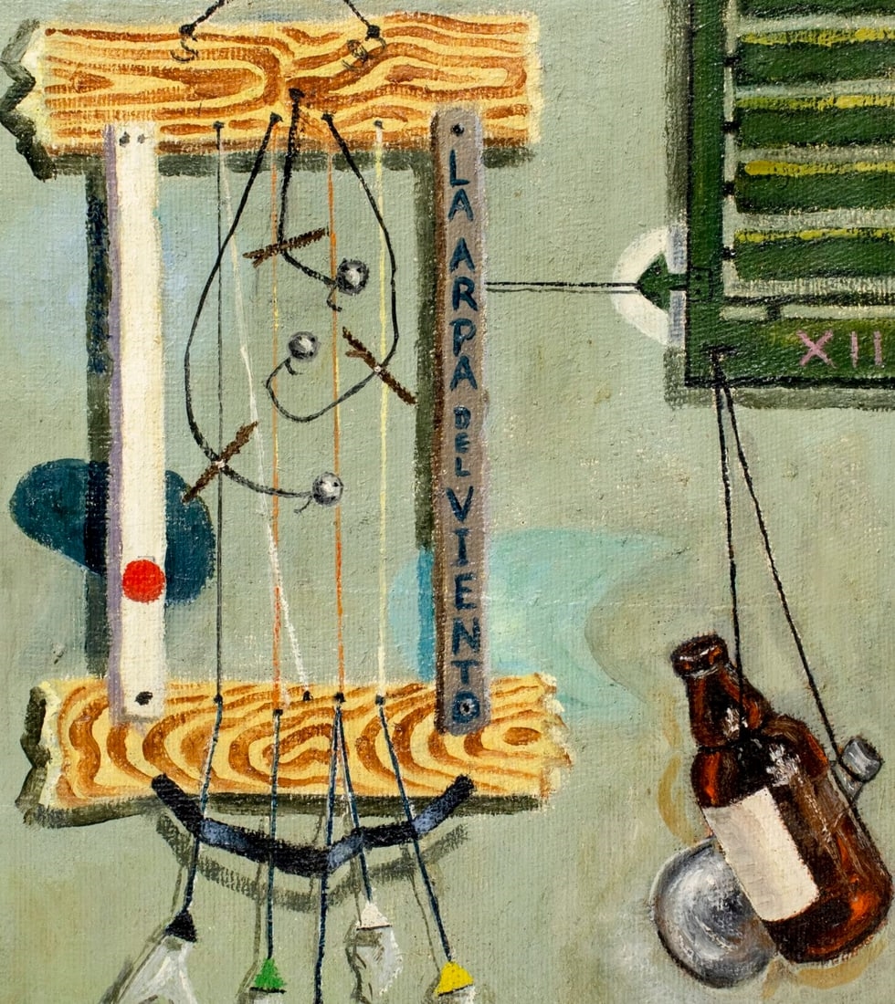 Artwork by André Suréda, Still Life - La Arpa Del Viento, Made of Oil On Canvas