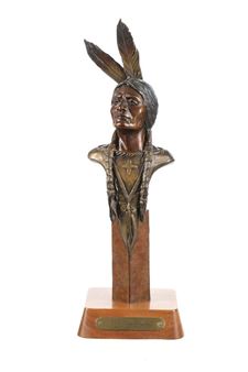 Sitting Bull Bronze Sculpture - Chris Navarro