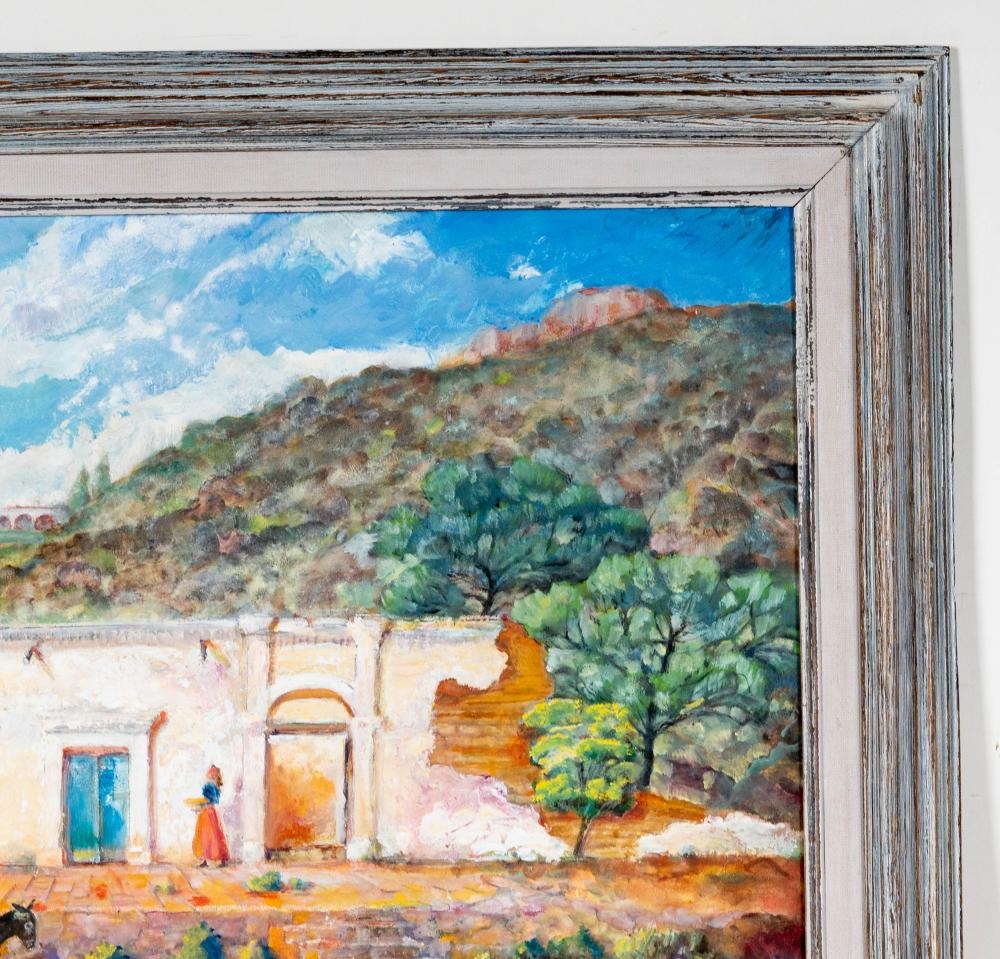 Artwork by Allen Pendergraft, Titi Vega Ruin on Calle 16 de Septiembre, Made of Oil On Board