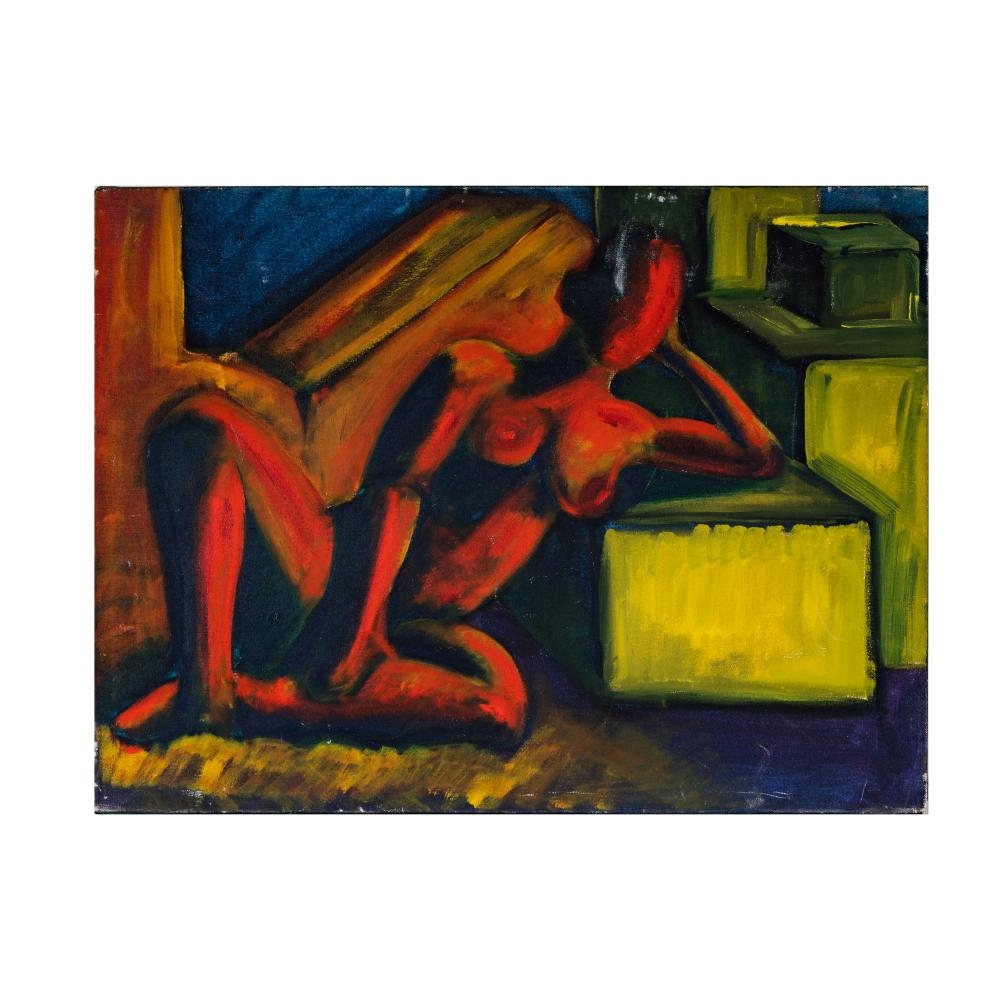 Artwork by Linder Sterling, Figural, Made of Oil On Canvas