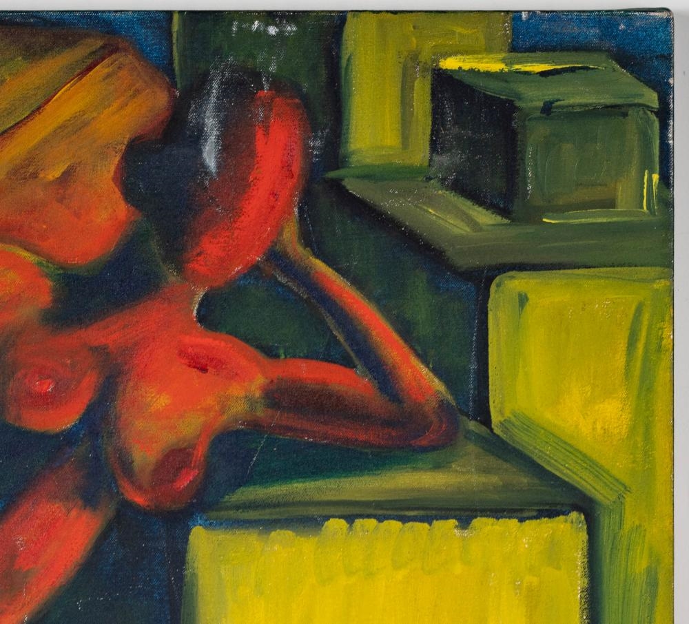 Artwork by Linder Sterling, Figural, Made of Oil On Canvas