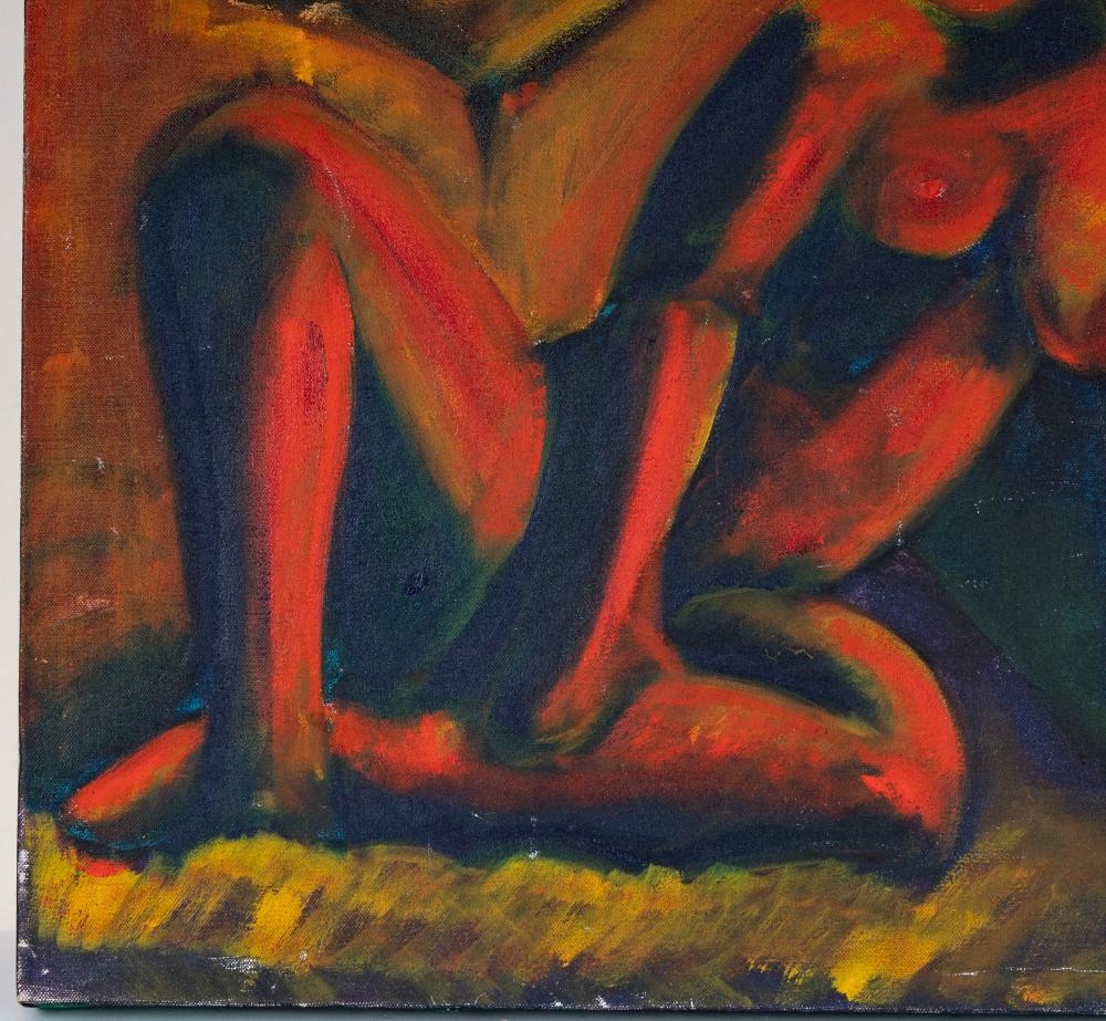 Artwork by Linder Sterling, Figural, Made of Oil On Canvas