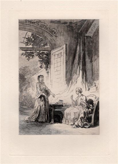 Confidente without Knowledge by Jean-Honoré Fragonard, Adolphe Théodore Jules Martial Potemont, 1883