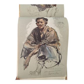 A book of prints of his illustrations during WWII - Hans Liska