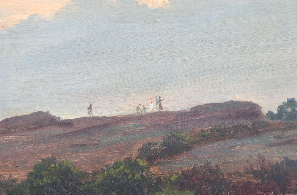 Artwork by Charles Courtney Curran, Landscape on Cliff, Made of Oil On Canvas