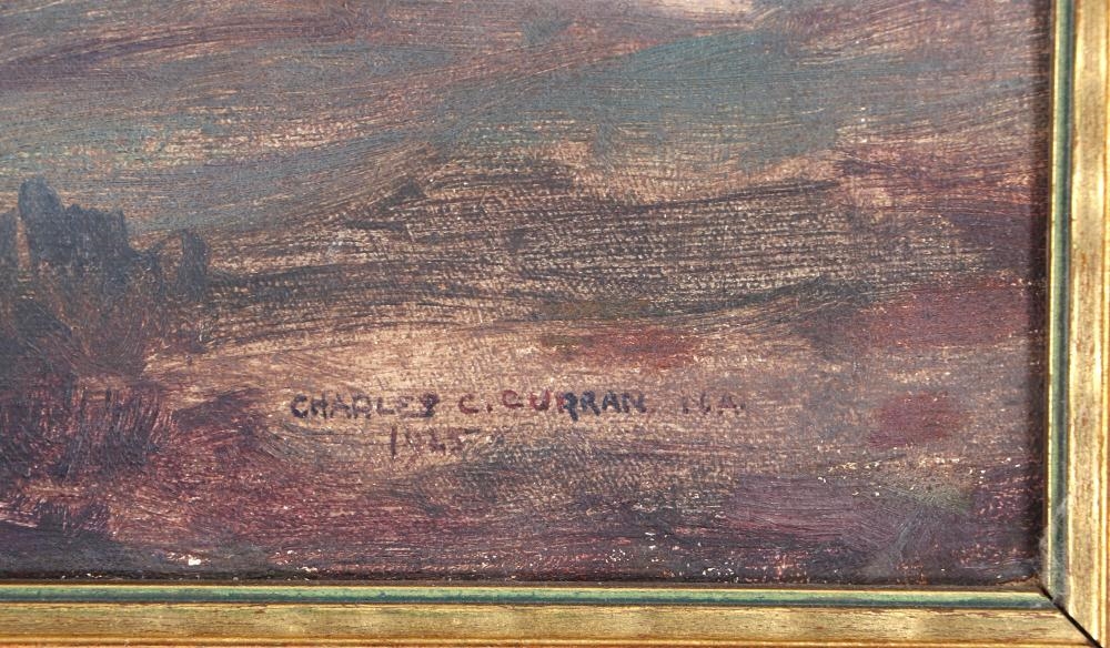 Artwork by Charles Courtney Curran, Landscape on Cliff, Made of Oil On Canvas