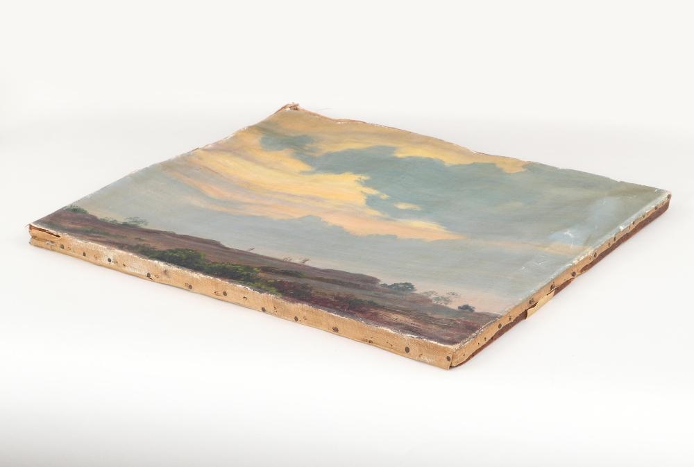 Artwork by Charles Courtney Curran, Landscape on Cliff, Made of Oil On Canvas