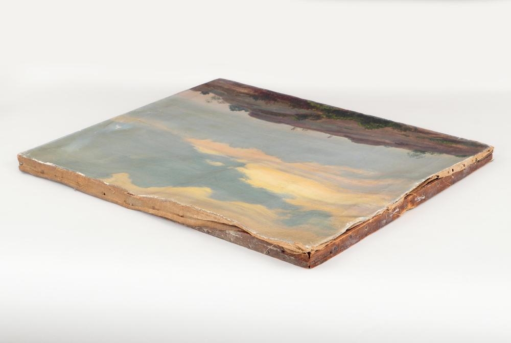 Artwork by Charles Courtney Curran, Landscape on Cliff, Made of Oil On Canvas