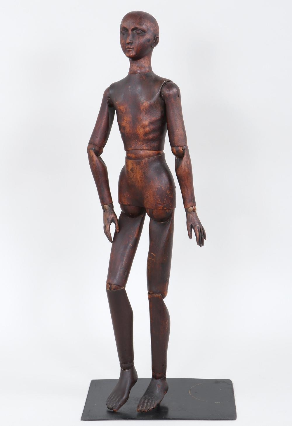 French School | 19th Century French Articulated Wood Artist's Mannequin ...