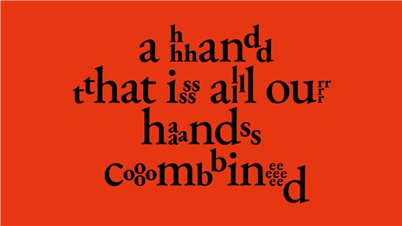 A hand that is all our hands combined. 13th edition of Göteborg International Biennial for Contemporary Art - Röda Sten Konsthall