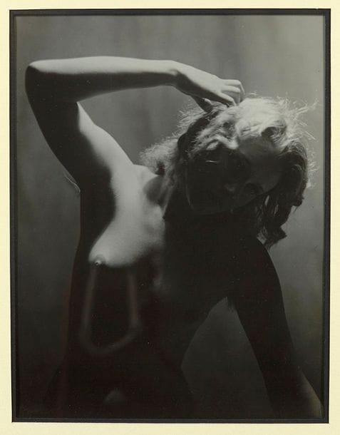 Artwork by Josef Vetrovsky, Woman in chiaroscuro, Made of Silver Print