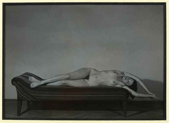 Young Woman on a Sofa by Josef Vetrovsky