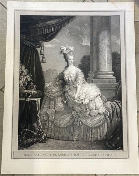 Plaque Métal Décorative - Marie Antoinette, Reine De France, 30 X 20 Cm