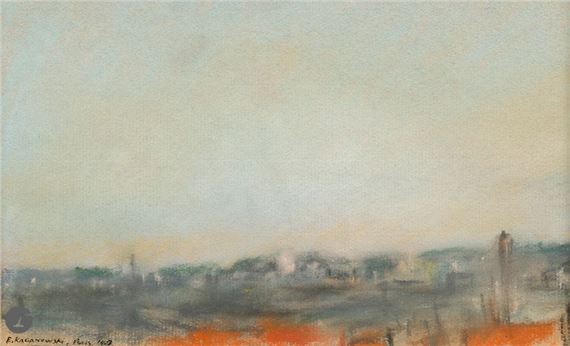 View of Paris by Ephraim Kaganowski, 1953