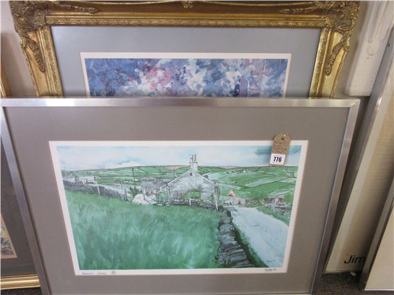 DEREK HYATT PRINT AND ANOTHER PICTURE - Derek Hyatt