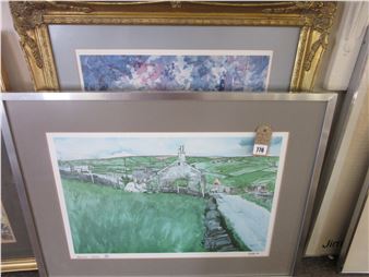 DEREK HYATT PRINT AND ANOTHER PICTURE - Derek Hyatt