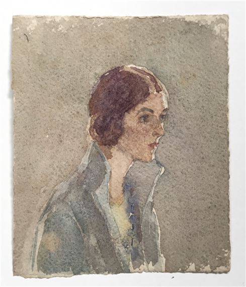 Self-portrait study and studies of Mary