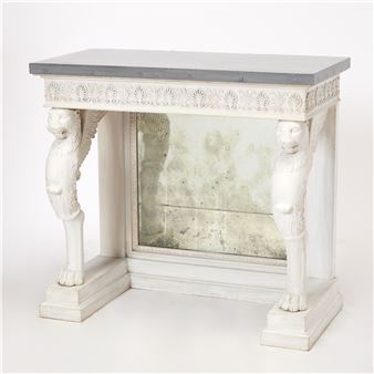 Regency Style White Painted Console Table - Thomas Hope