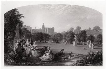 A Summer Noon: Hampton Court - James Digman Wingfield