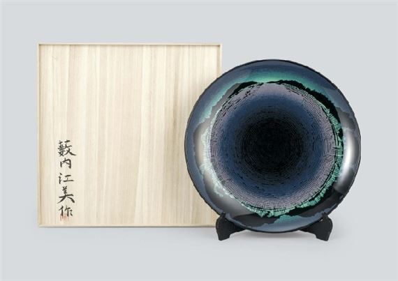 Bowl in kinma filled-in lacquer - Yabuuchi Emi