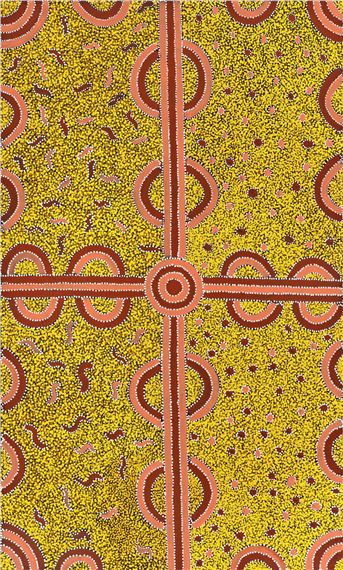 Campsite Dreaming by Ronnie Bird Jangala