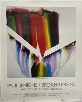 Broken Prisms: FIAC 1985 - 5/13 Octobre, Stand B-30, Gimpel Weitzenhoffer, New York & Gimpel Fils, London, Original Exhibition Poster - Paul Jenkins