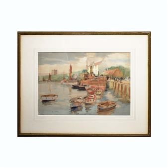 EYEMOUTH (BOATS IN A HARBOUR - Robert Eadie