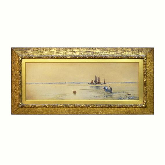 FISHING BOATS ASHORE - Albert Procter