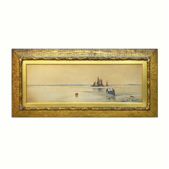 FISHING BOATS ASHORE - Albert Procter