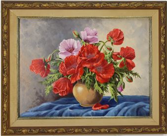 Tabletop still life of flowers - Hans N. Liebl