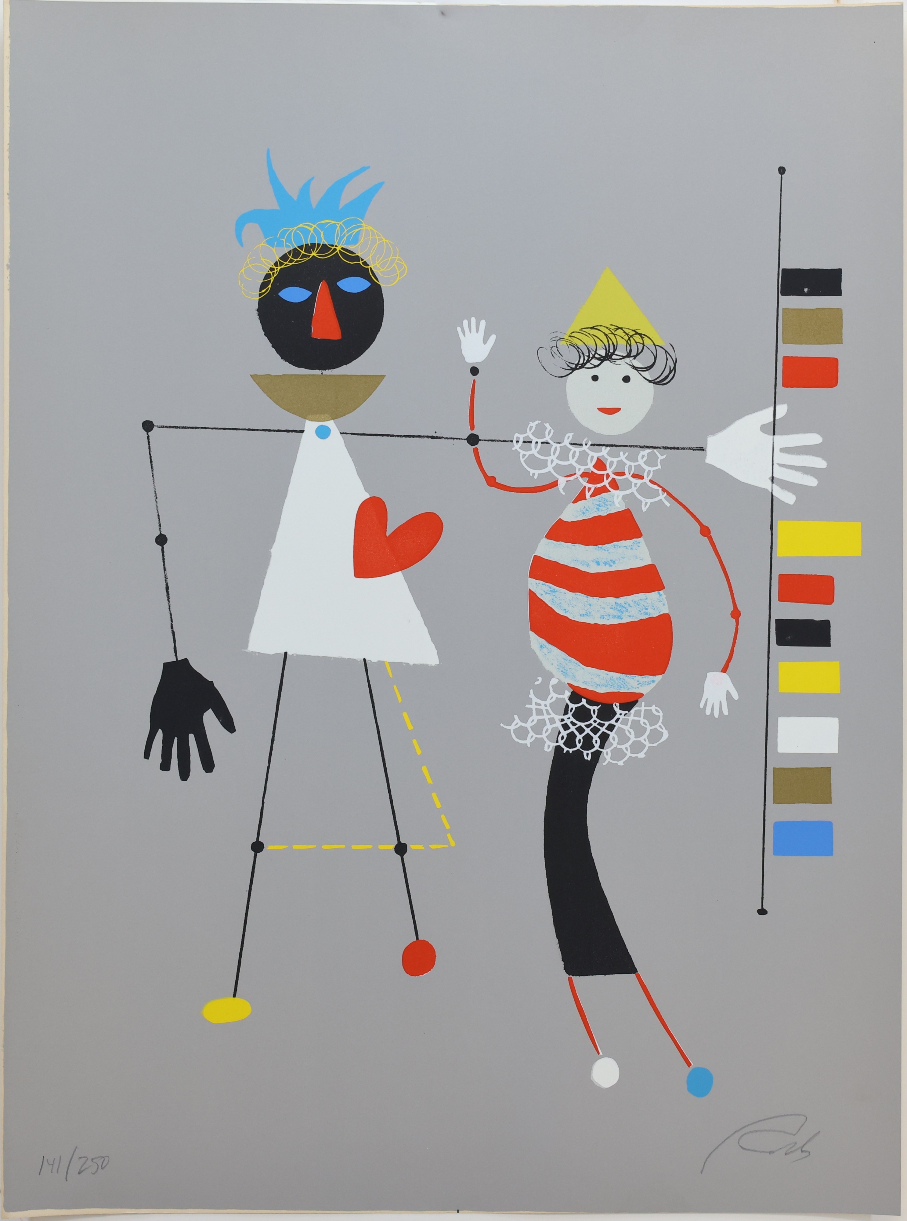 Wolfgang Roth | Grouping of 6 circus themed screen prints (1973 ...
