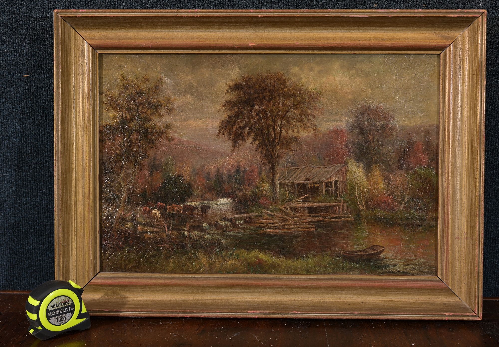 Herman Rohde | Cattle in Mill Stream Scene | MutualArt