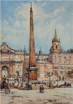 PIAZZA DEL POPOLO, ROME - Conrad Hector Rafaele Carelli