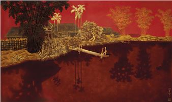 Le village au bord de l’eau (Village by the Lake - Pham Hau