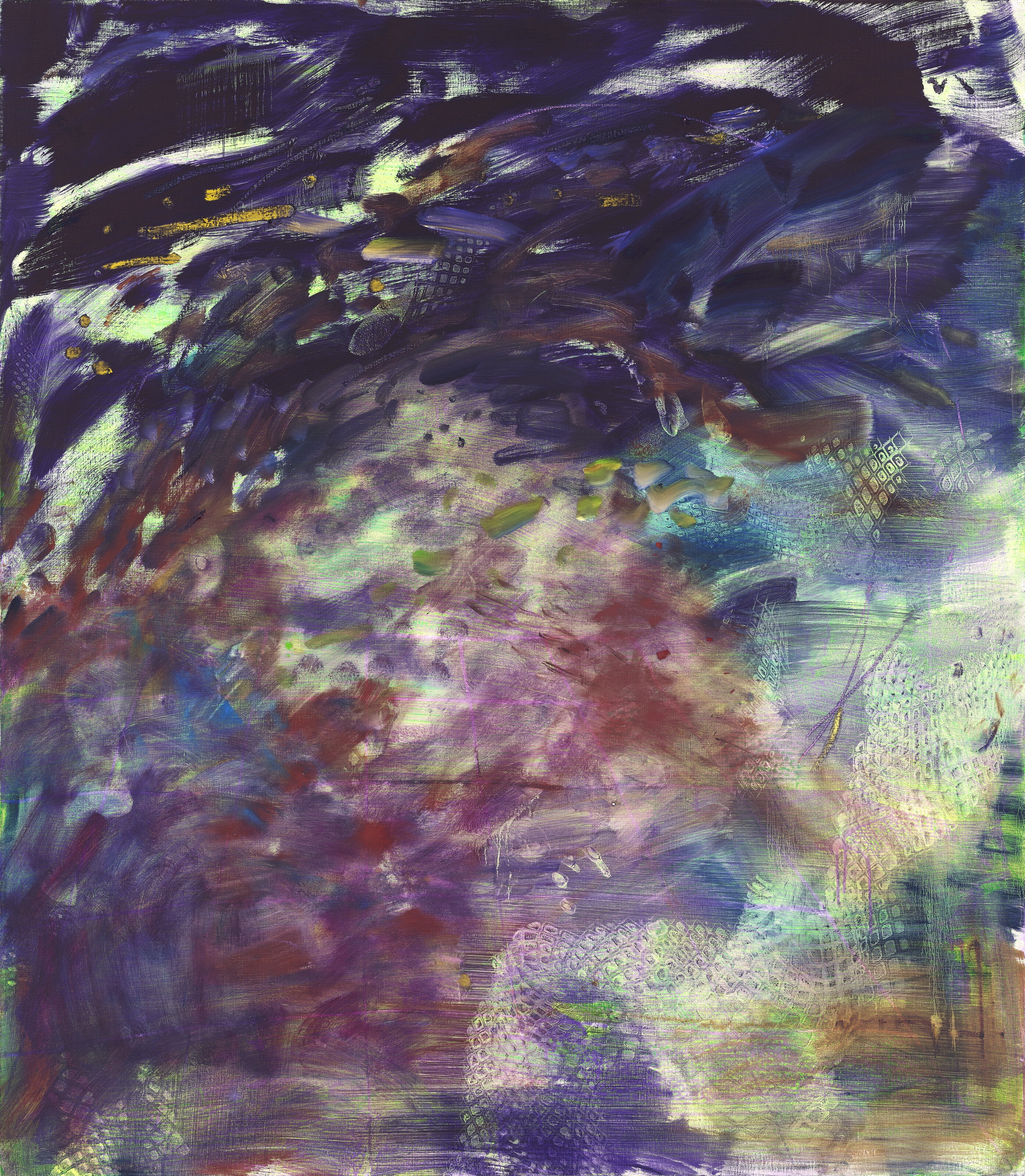 Artwork by Emma McIntyre, Untitled, Made of oil, oil stick and acrylic on linen