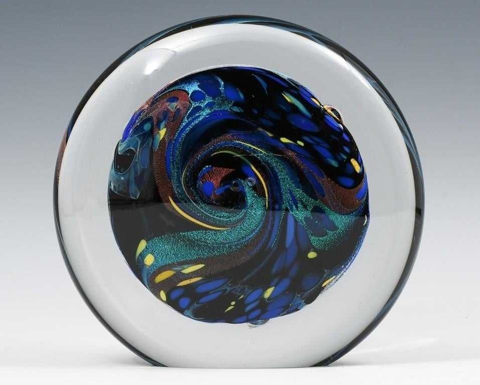 Artwork by Rollin Karg, ROLLIN KARG DICHROIC ART GLASS SCULPTURE, Made of Dichroic Art Glass