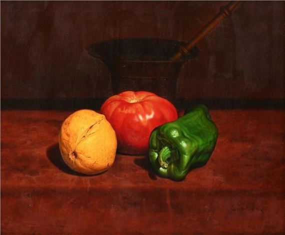 STILL LIFE OF VEGETABLES SIGNED PUCHE - Abel Puche