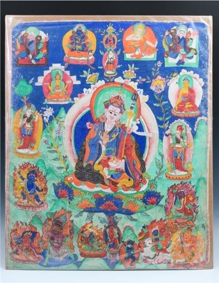 Tibetan School | TIBETAN THANGKA PAINTING | MutualArt