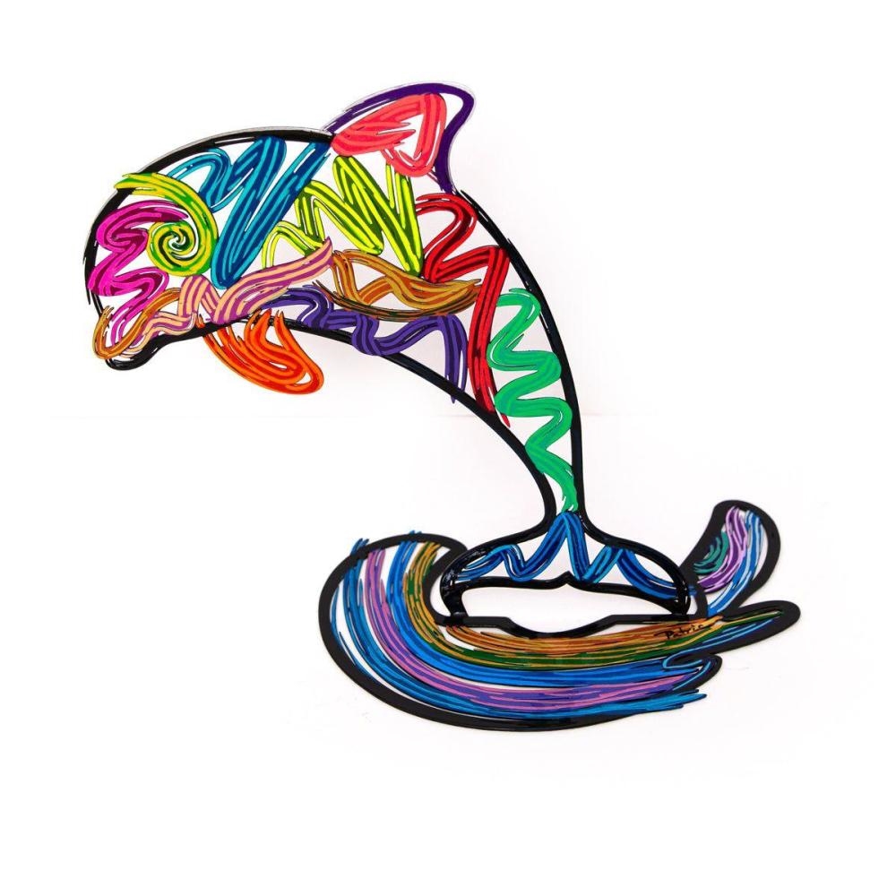 Artwork by Patricia Govezensky, Dolphin, Made of Original Free Standing Sculpture