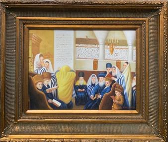 Hand Embellished on canvas - N. Nayowitz