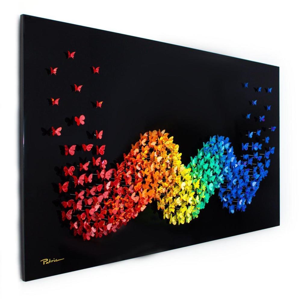 Artwork by Patricia Govezensky, Fly Away, Made of Original 3D Metal Art On Wood