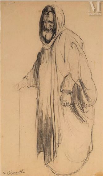 Portrait de vieil homme - Maurice Bismouth