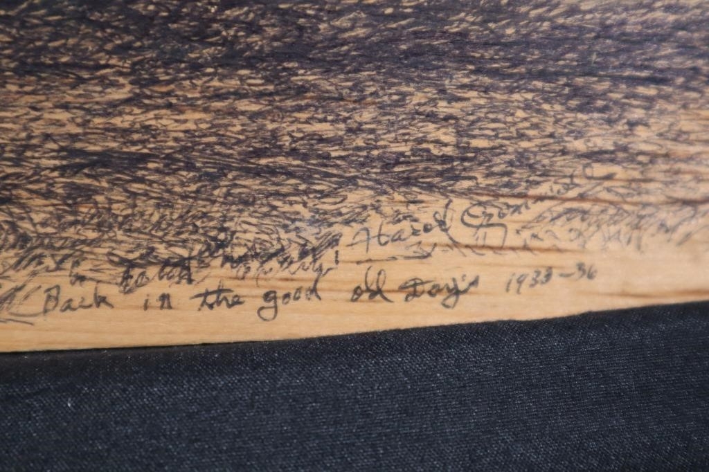 Artwork by Harold Cromwell, Back in the good old days, Made of Pen On Plywood Board